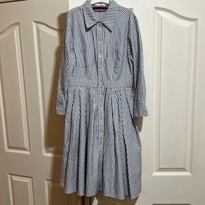 Striped shirt dress